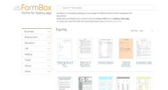 Desktop Screenshot of formbox.net